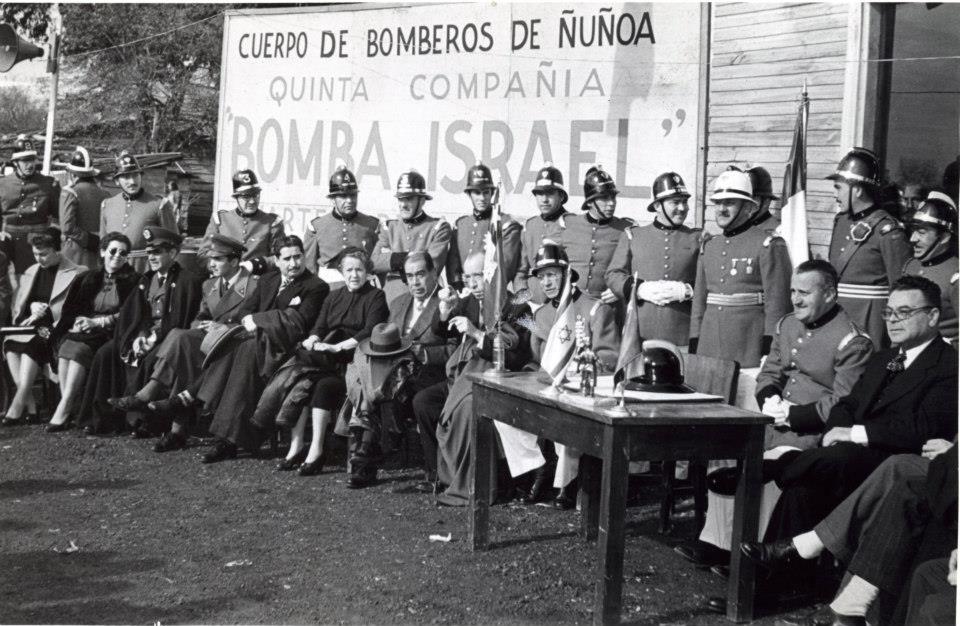 Inauguración Cuartel Quinta Compañía, 1954