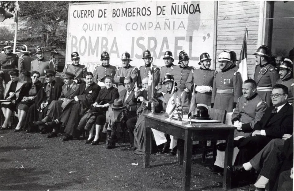 Inauguración Cuartel Quinta Compañía, 1954