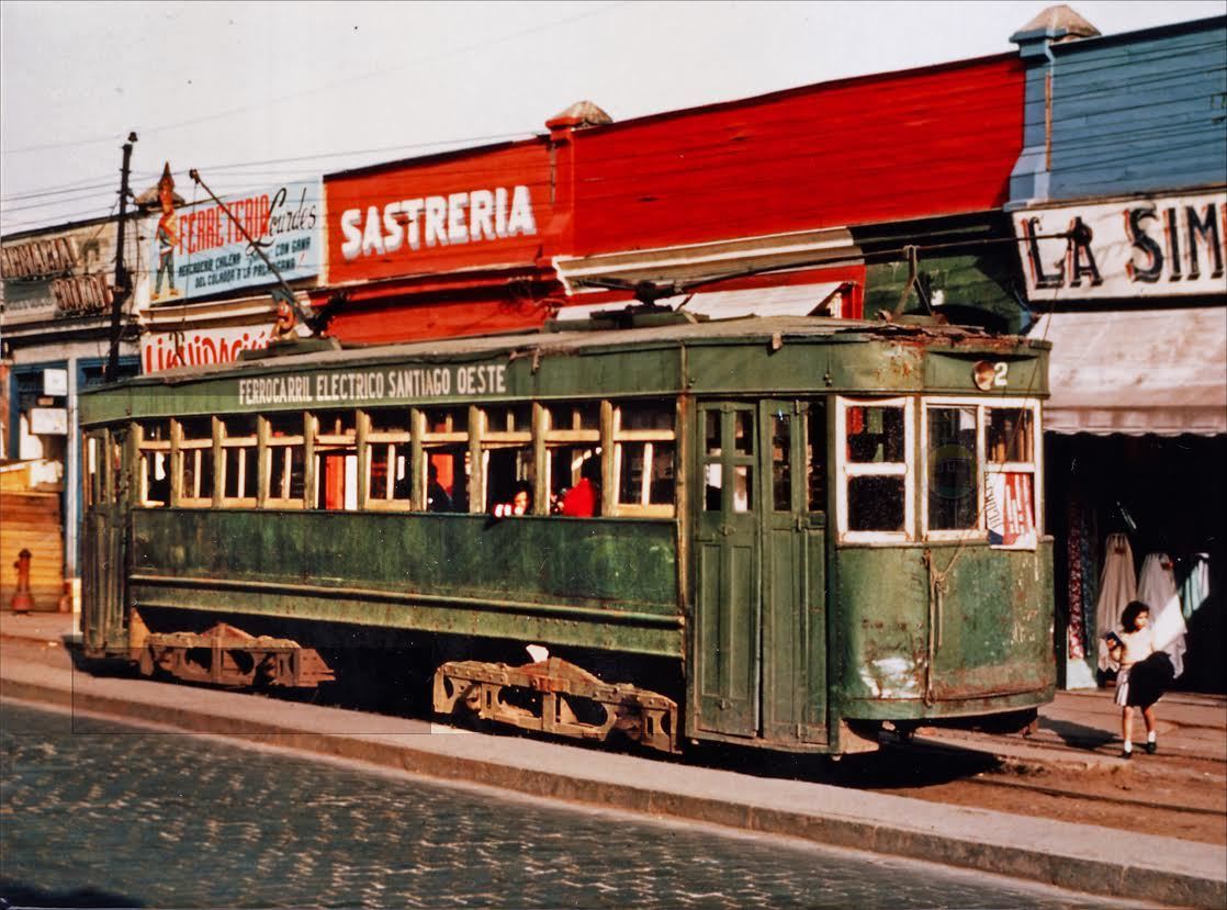 Tranvía N° 2, Santiago Oeste en 1963