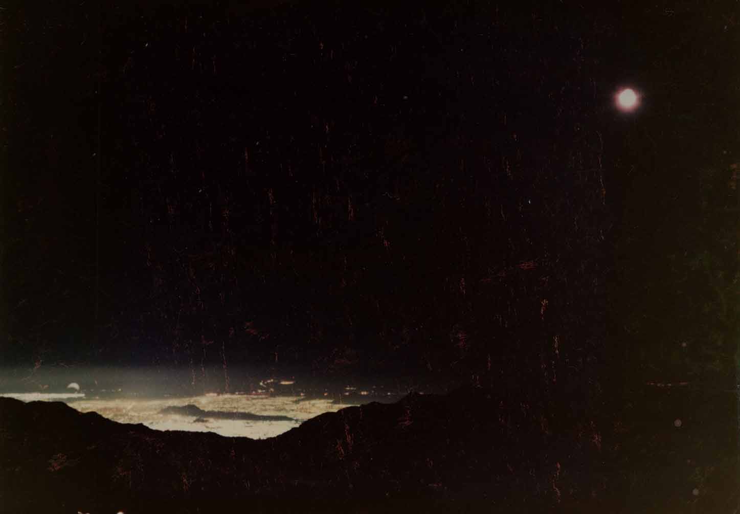 Vista Nocturna de Santiago en 1984