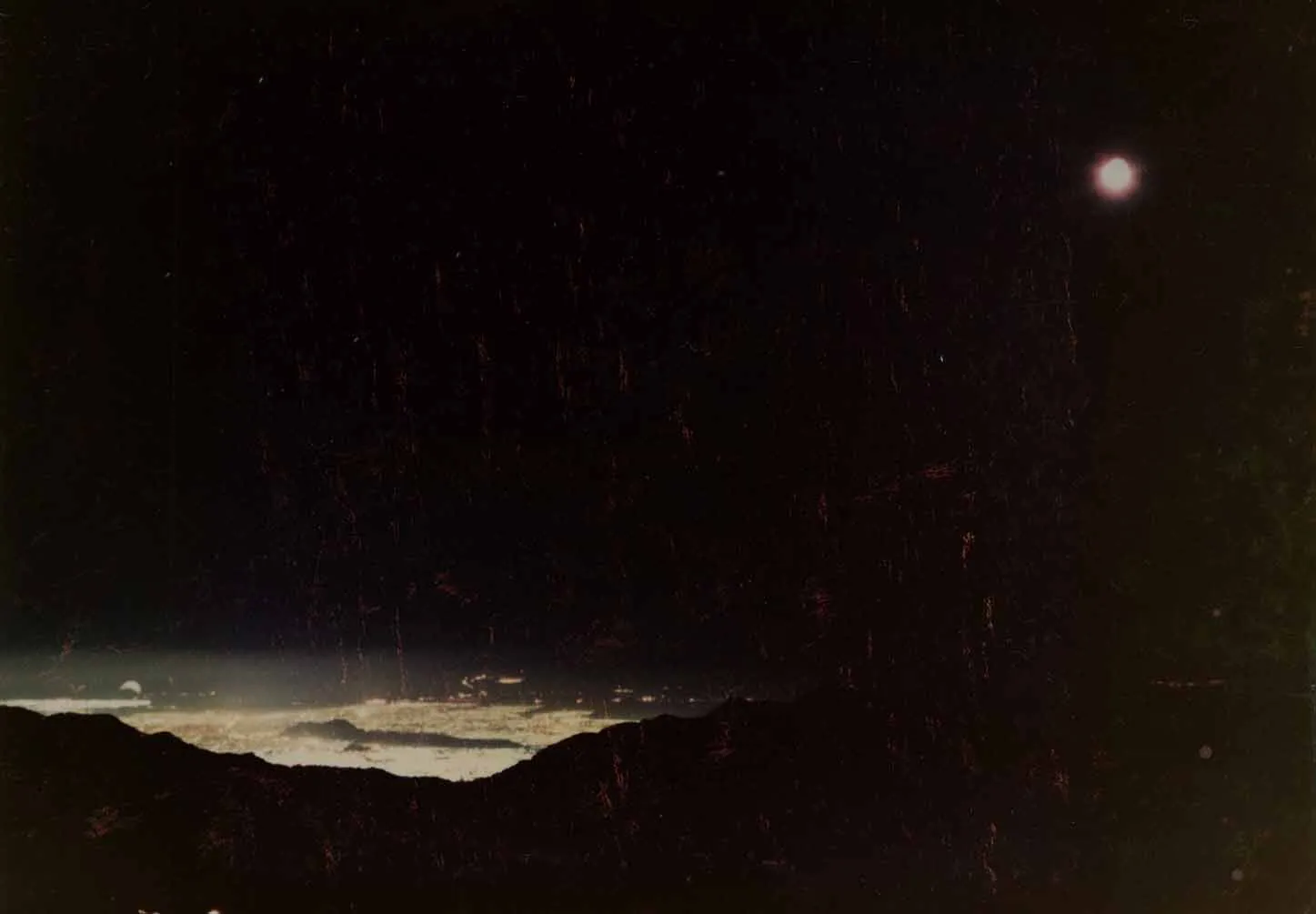 Vista Nocturna de Santiago en 1984