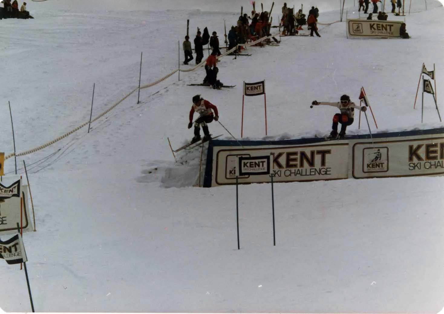 Competencia en La Parva en 1984