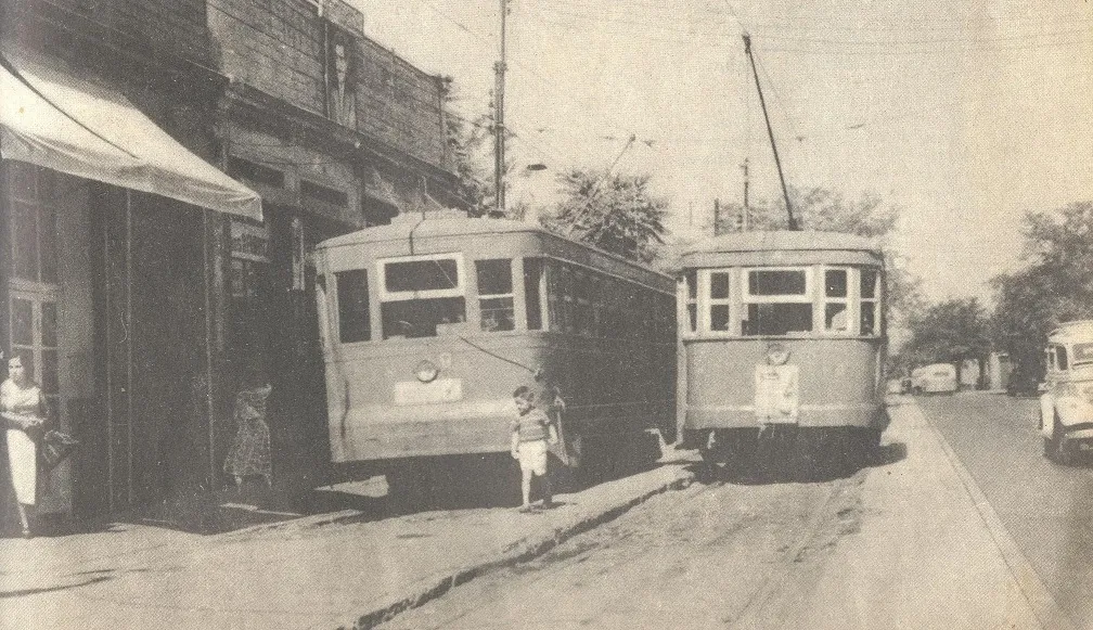 Tranvía en Matucana con San Pablo, 1961