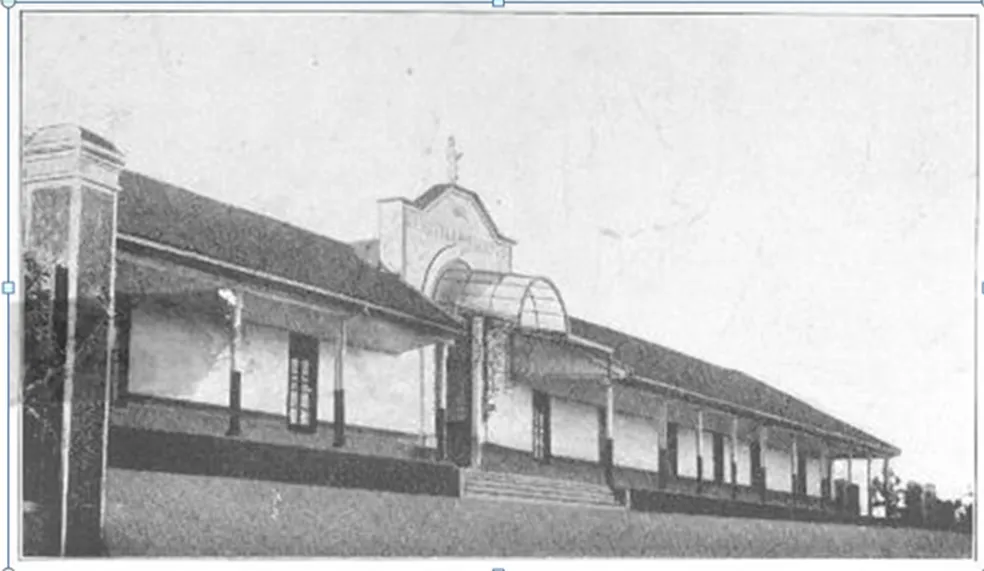 Antiguo hospital de Cauquenes en 1915