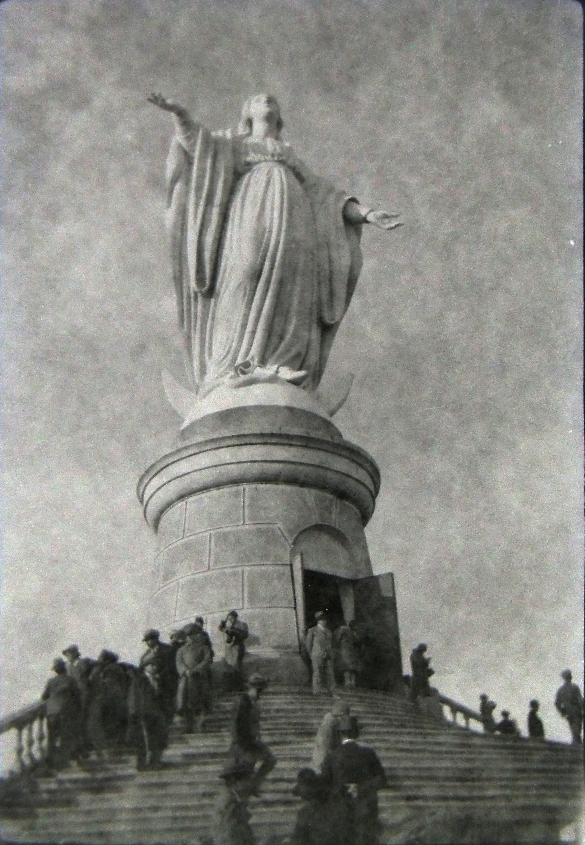 Cumbre de Cerro San Cristóbal en 1950