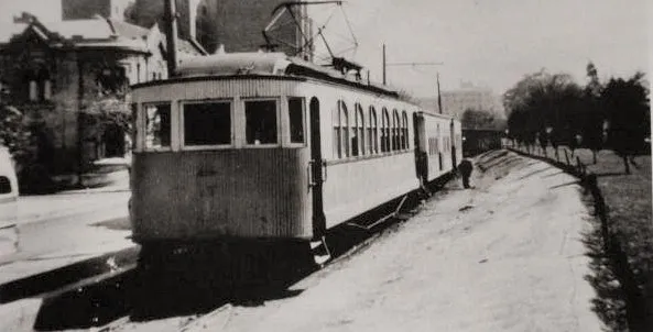 Paradero del Ferrocarril del Llano del Maipo en 1951