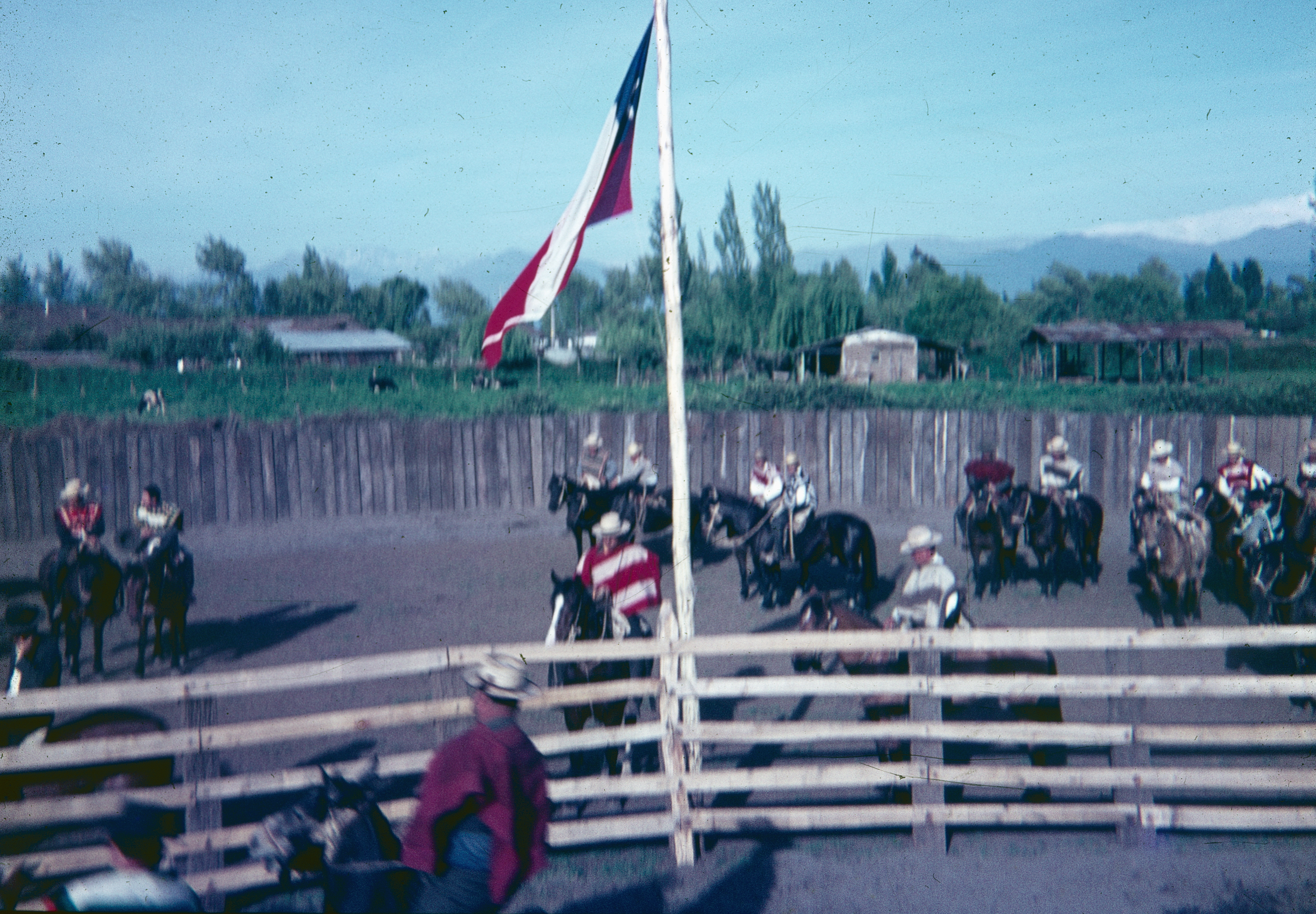 Rodeo en Curicó en los años 60