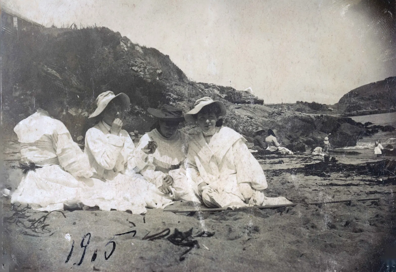 Playa de Zapallar en 1905