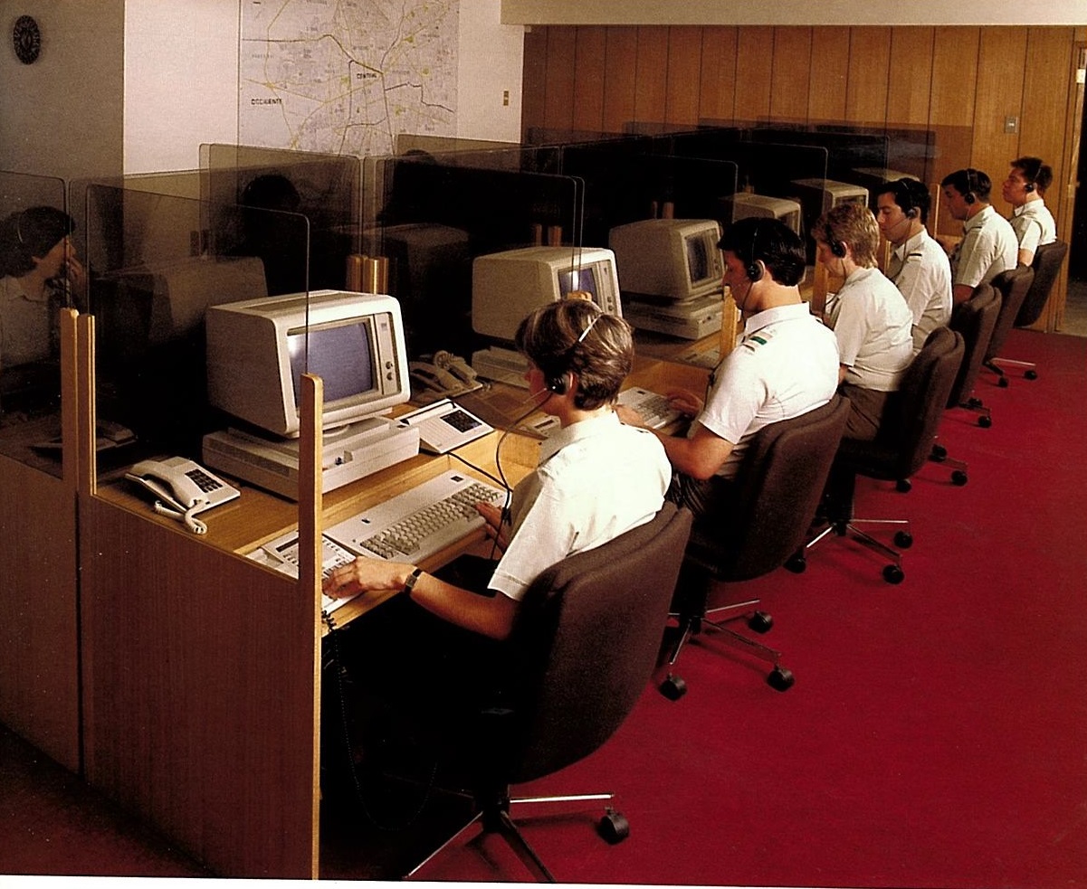 Central de Comunicaciones de Carabineros en 1987