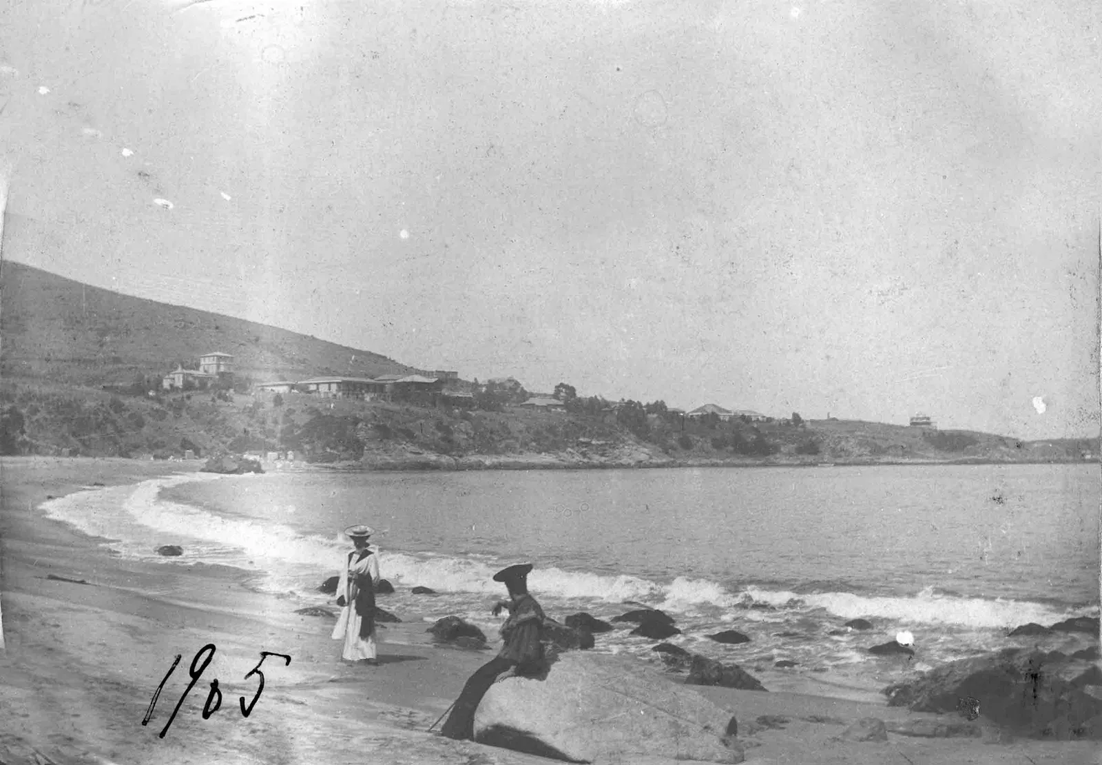 Playa de Zapallar en 1905