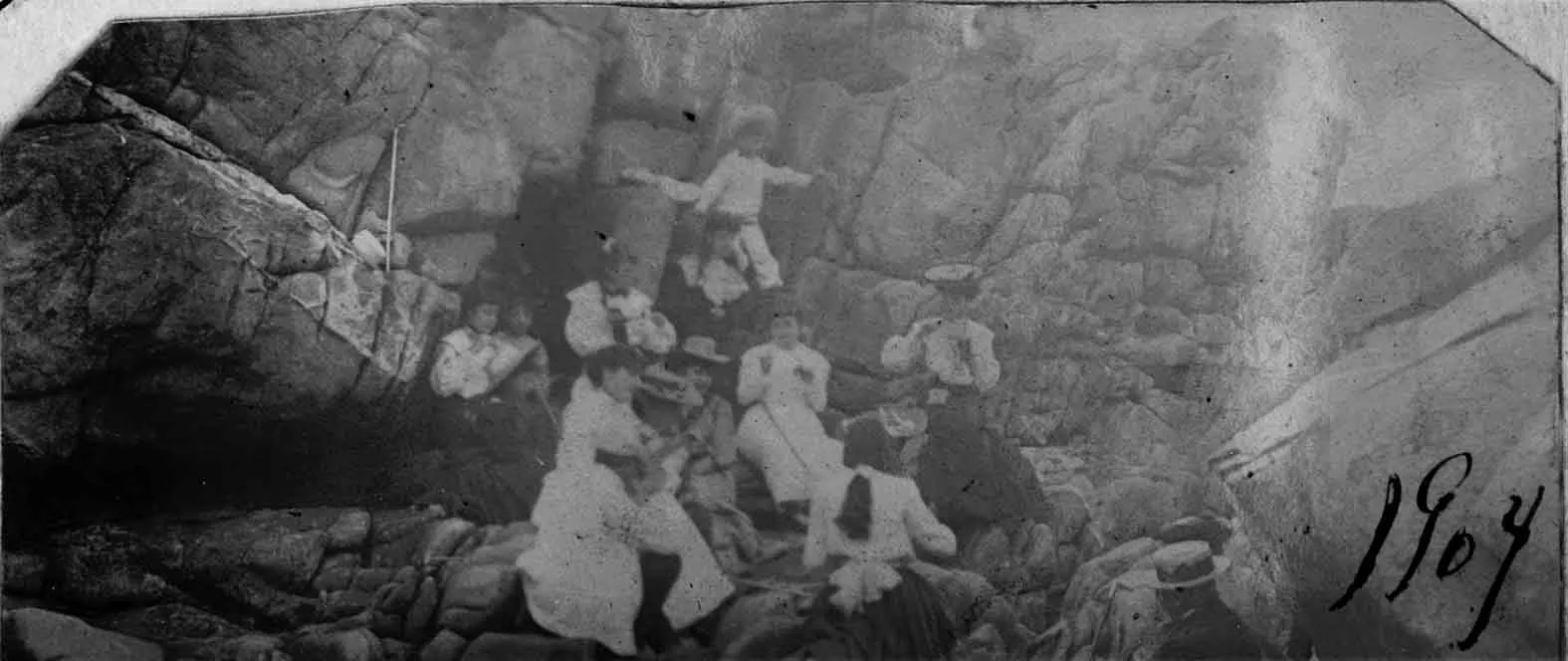 Rocas de Zapallar en 1905