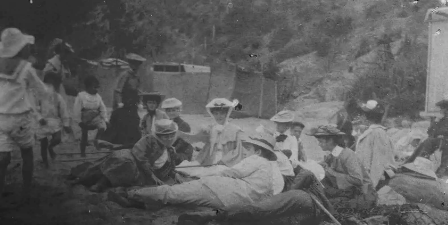 Playa de Zapallar en 1907