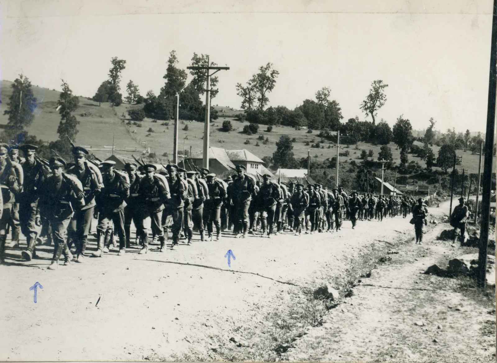 Marcha de cadetes en 1943