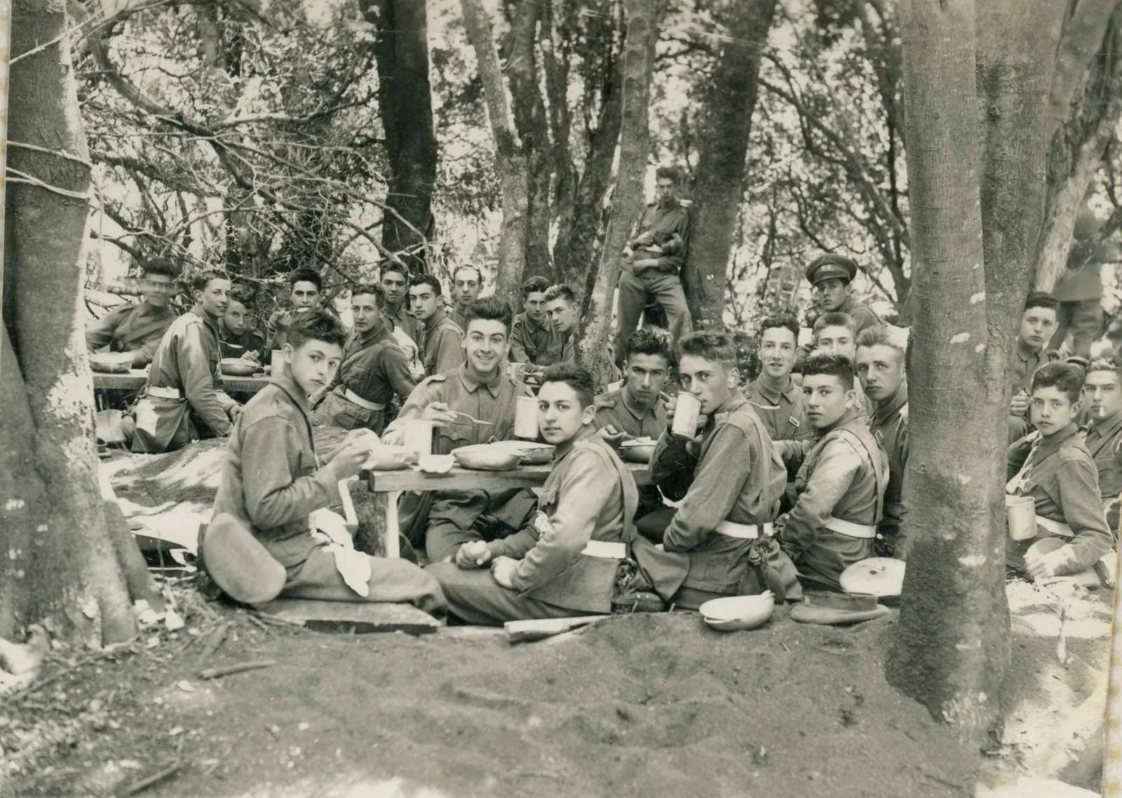 Almuerzo de cadetes en 1943
