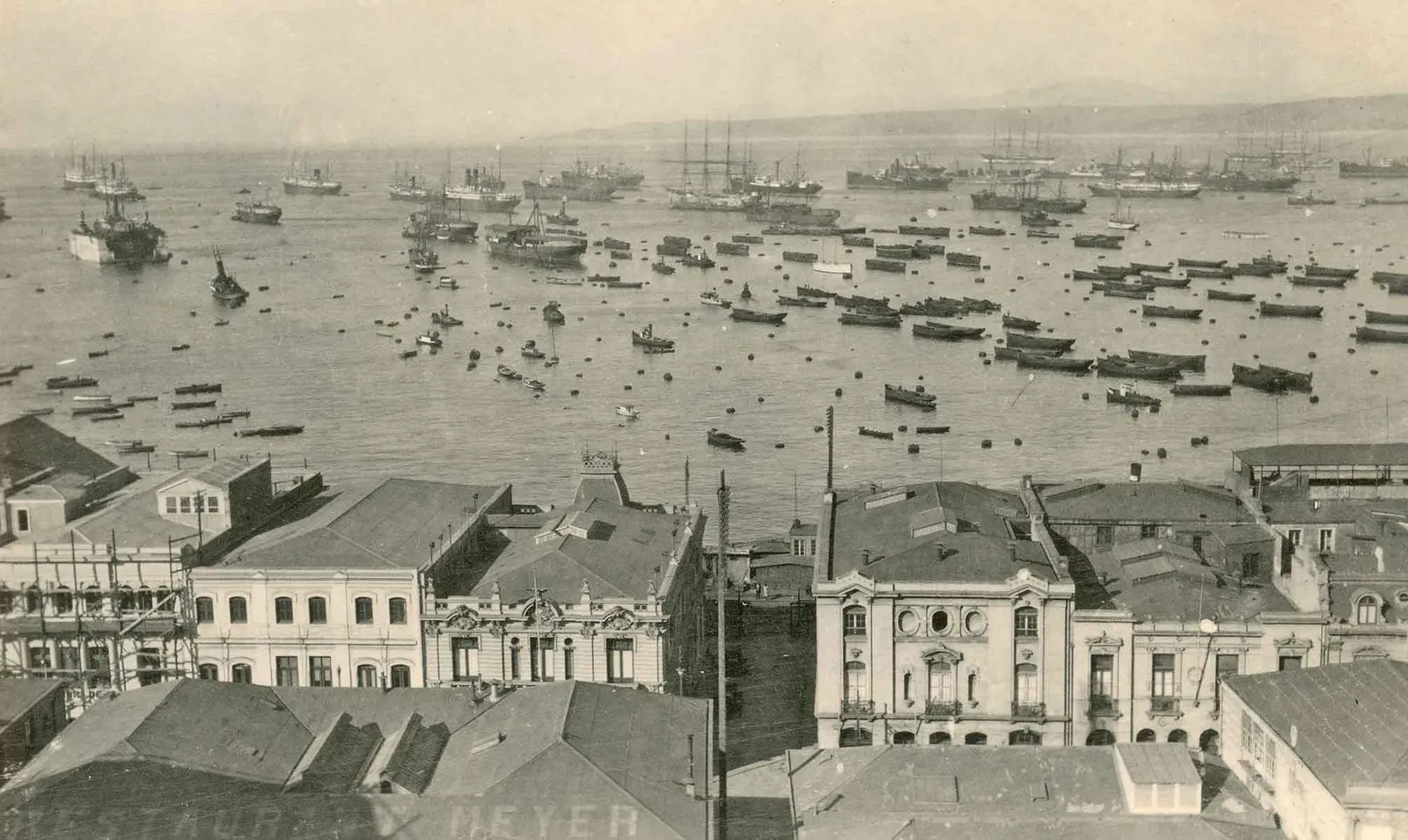 Bahía de Valparaíso a principios de 1900