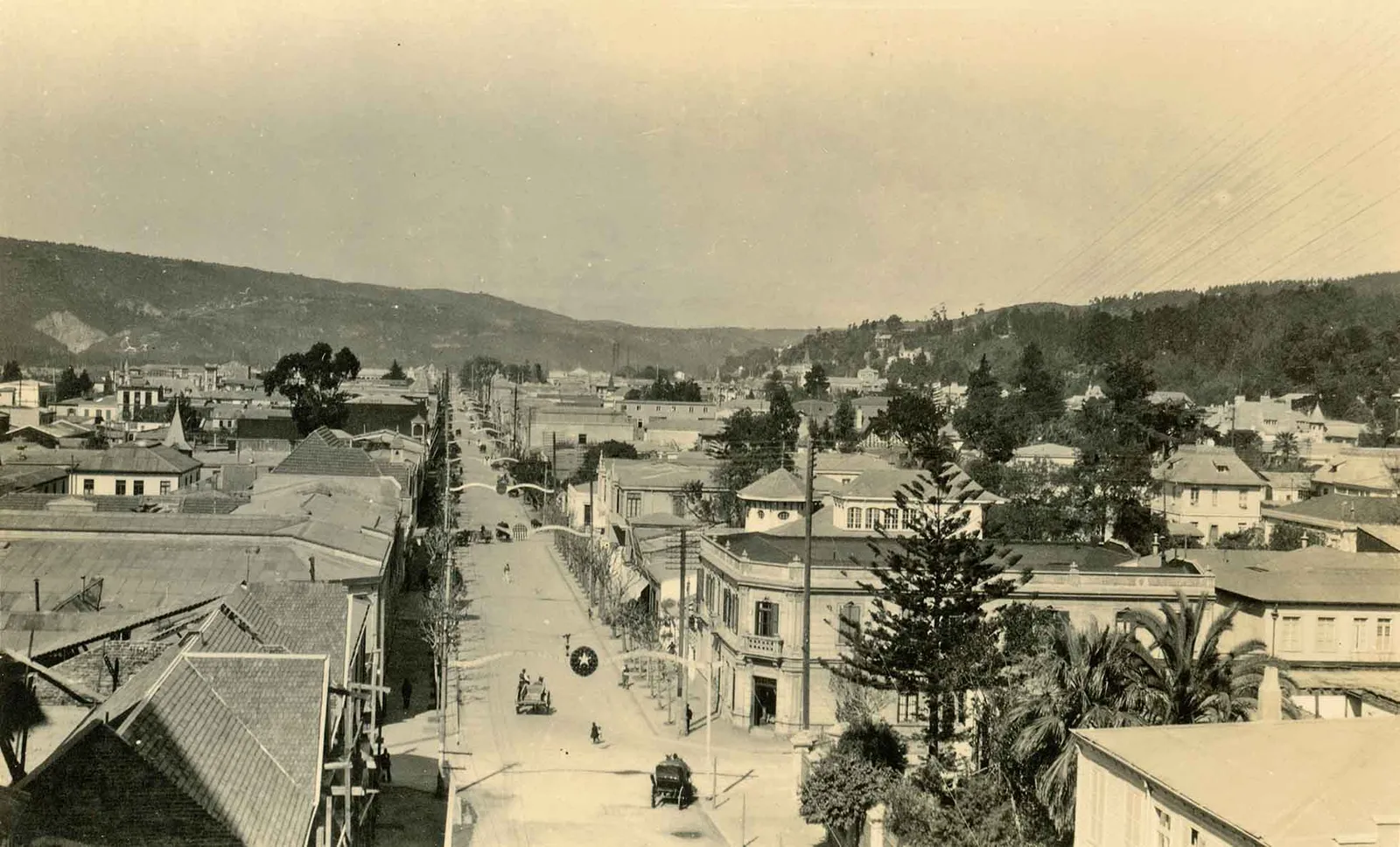 Calle Valparaíso de viña del Mar en 1925