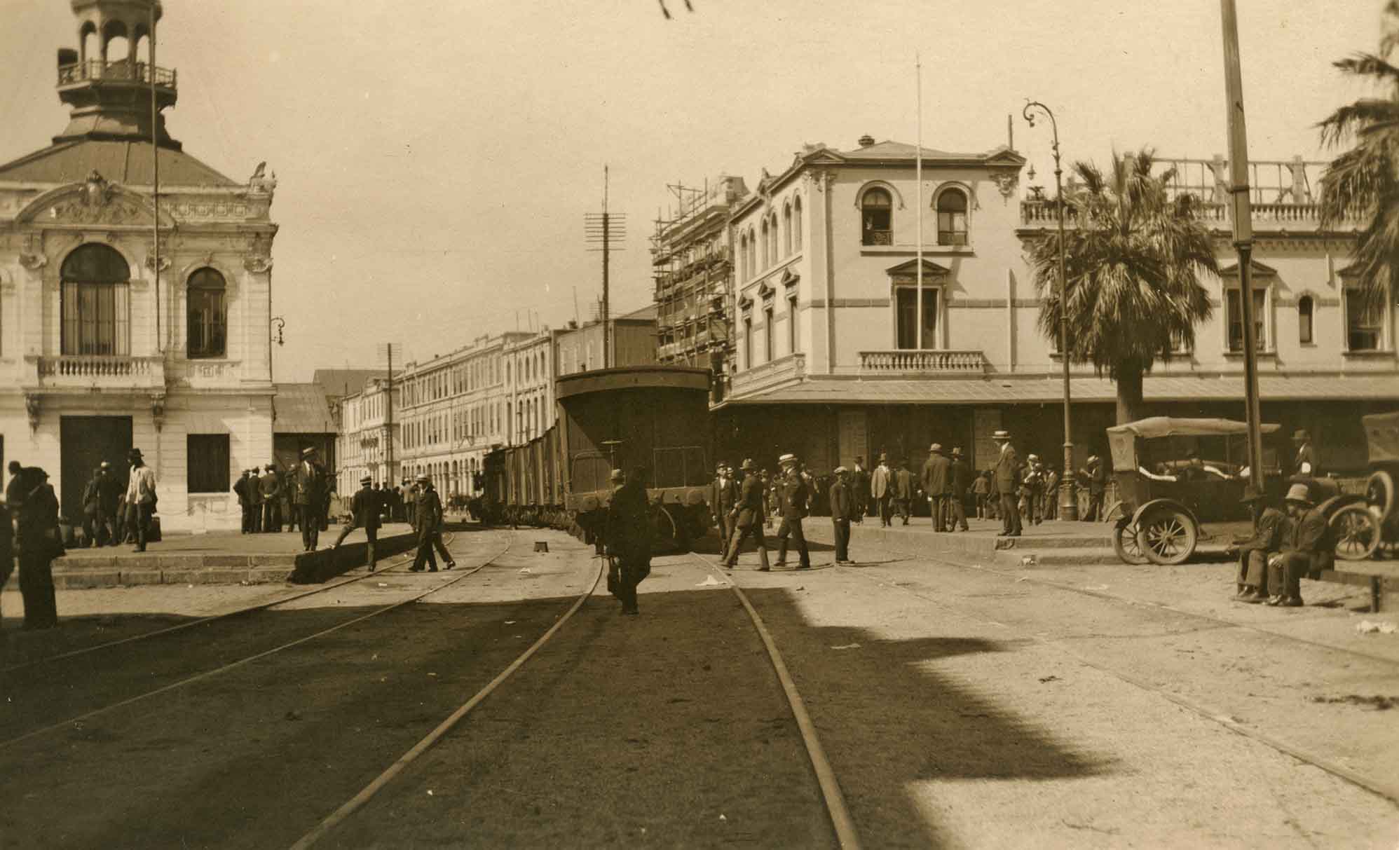 Estación del puerto de Valparaíso en 1922