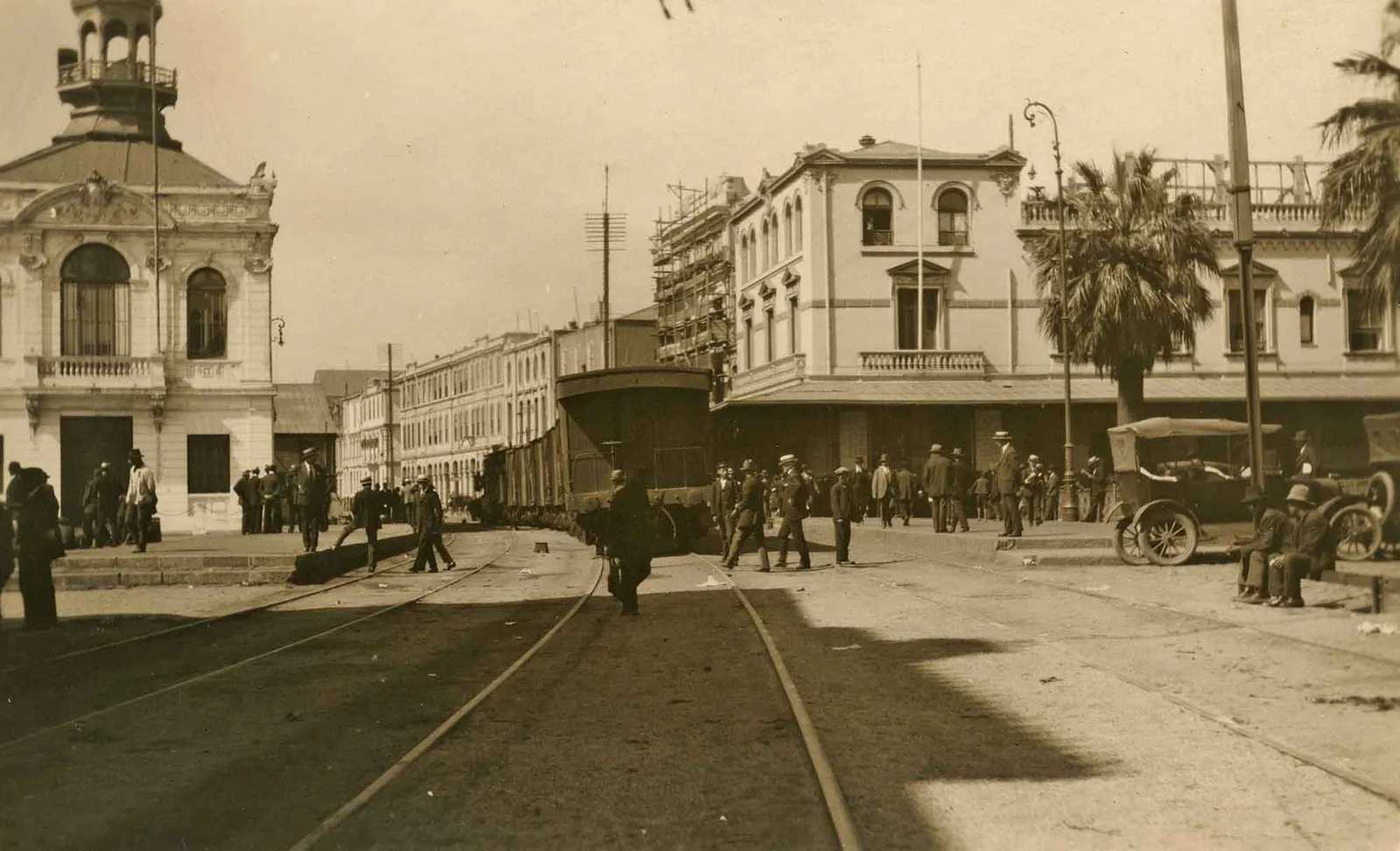 Estación del puerto de Valparaíso en 1922