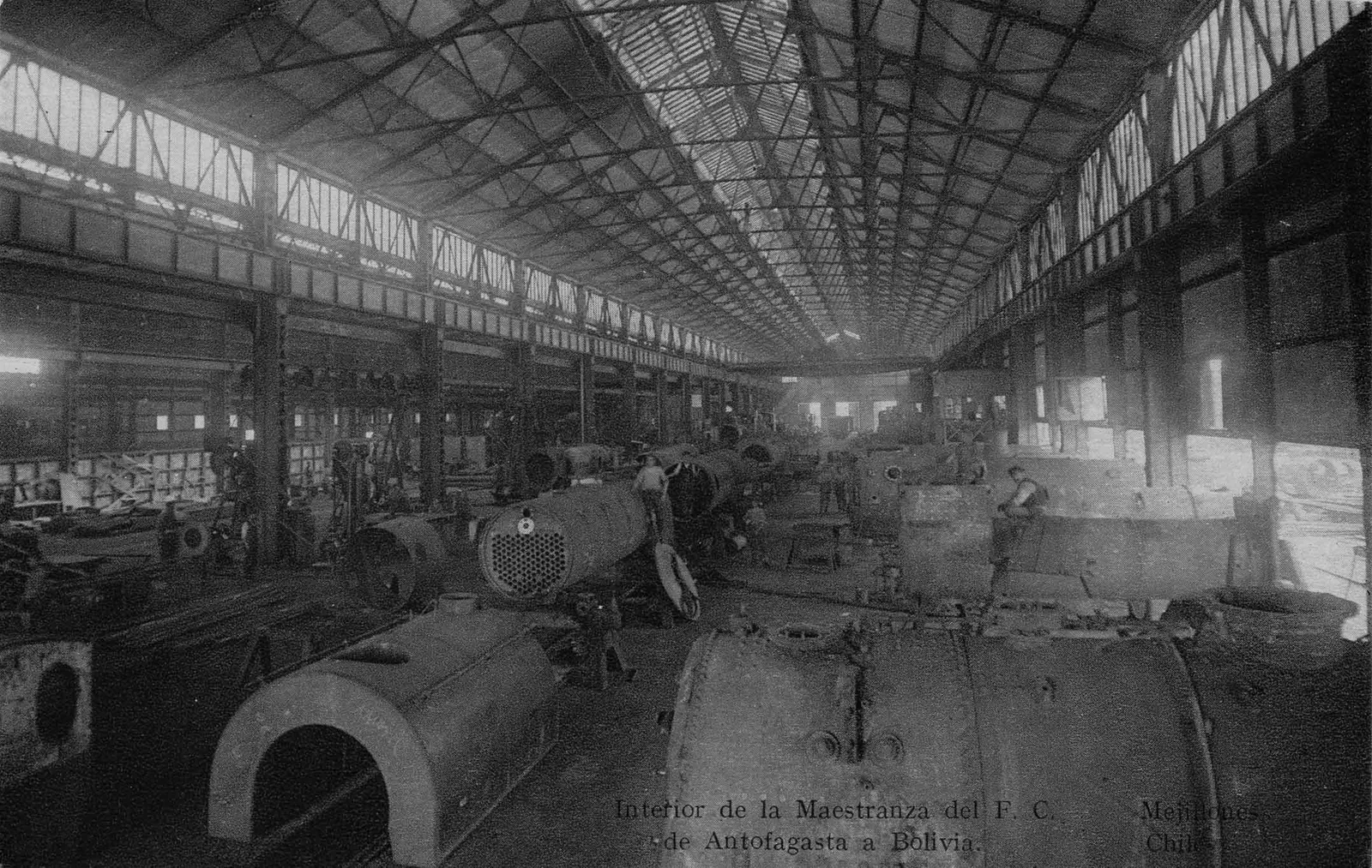Maestranza de Ferrocarriles en Mejillones, ca. 1920