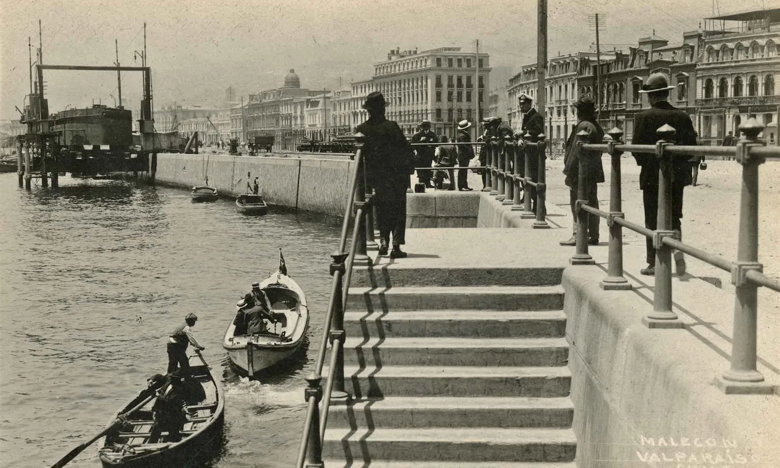 Malecón de Valparaíso en 1924