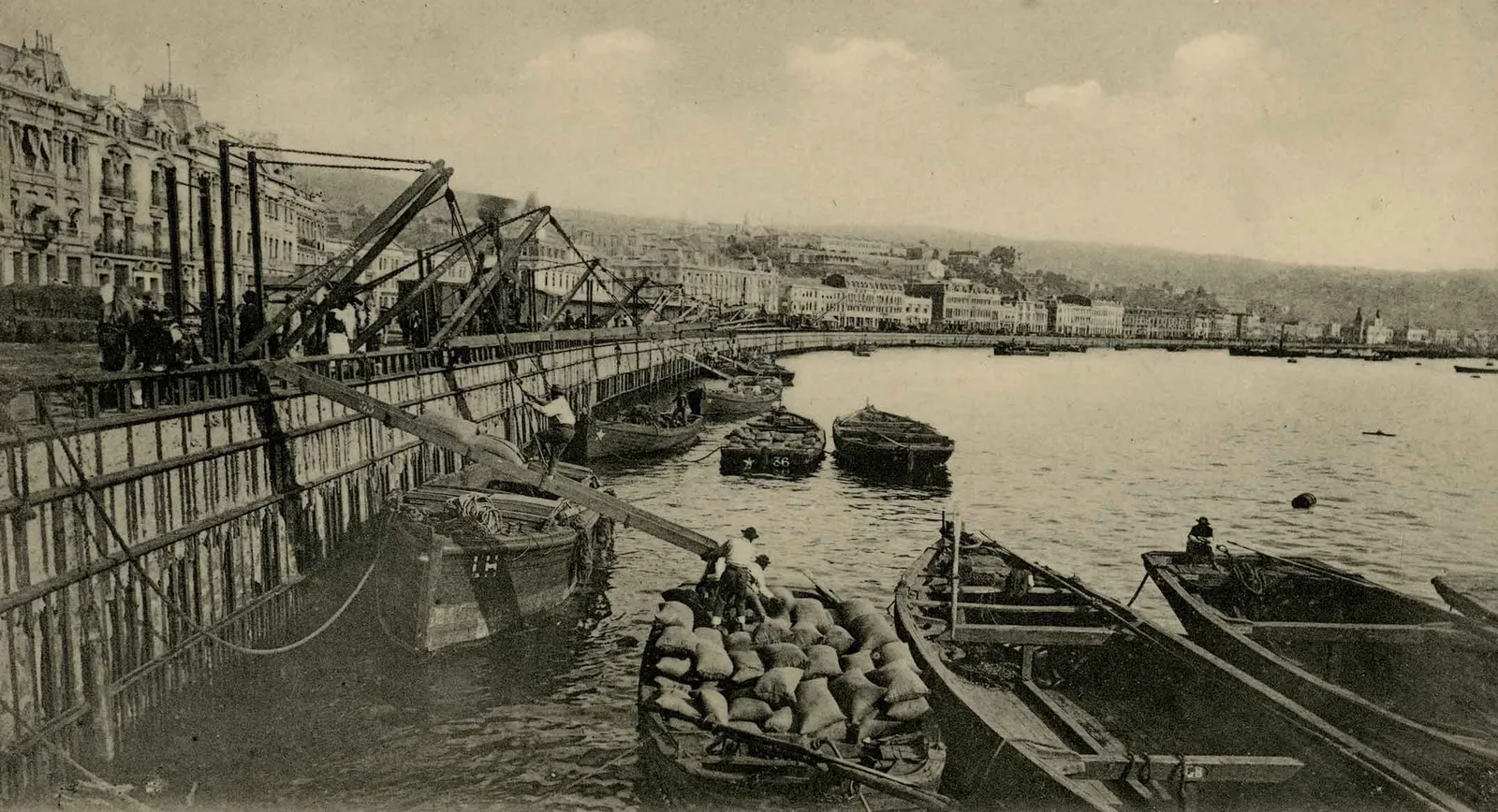 Malecón de Valparaíso en 1905