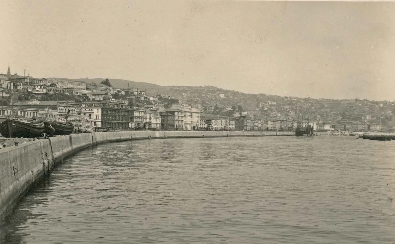 Malecón de Valparaíso en 1924