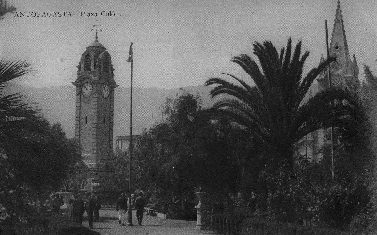 Plaza Colón de Antofagasta ca. 1920