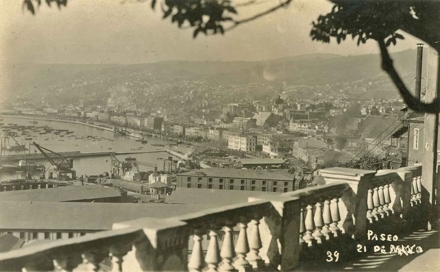 Vista de Valparaíso en 1925