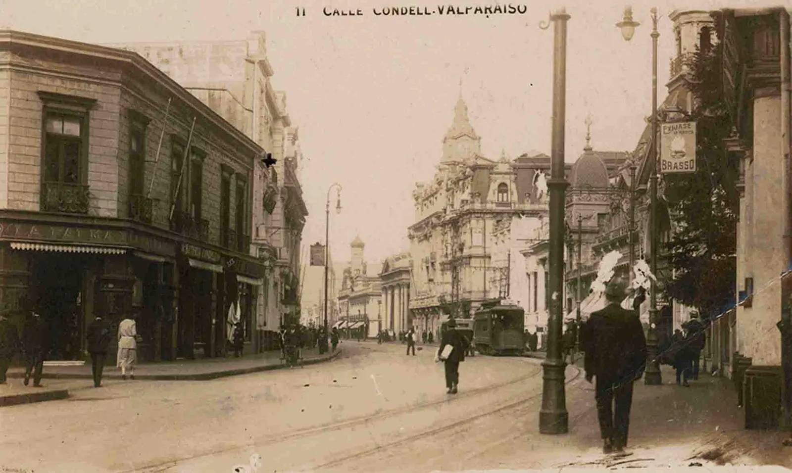 Calle Condel de Valparaíso ca. 1920