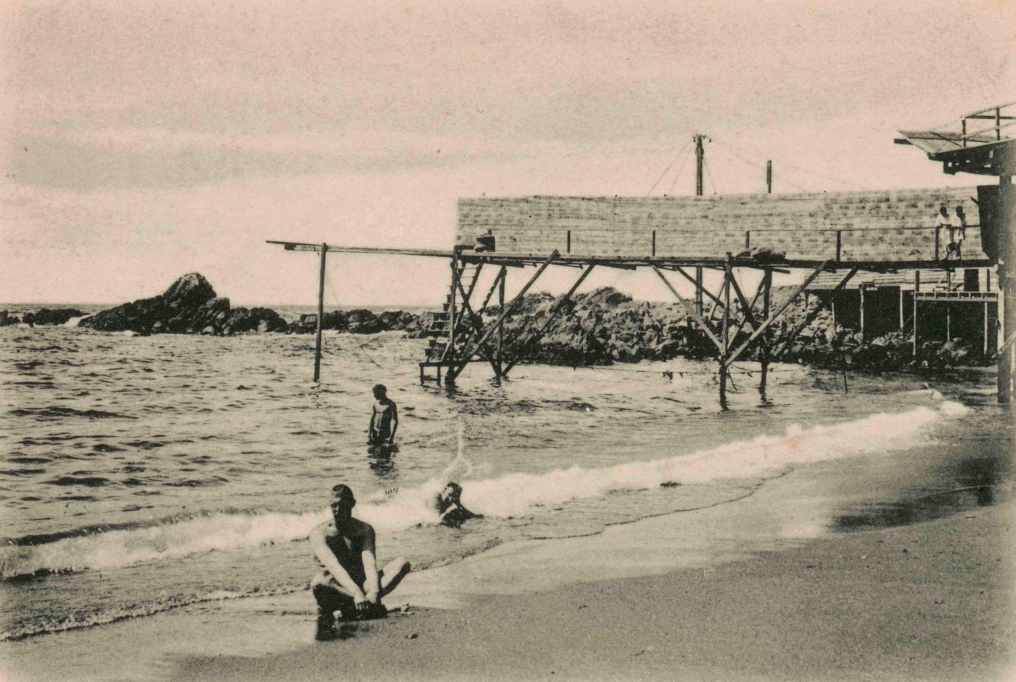 Playa Las Torpederas de Valparaíso, ca. 1925