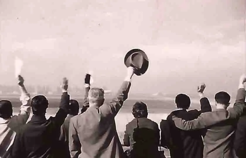 Despedida en Cerrillos en 1950