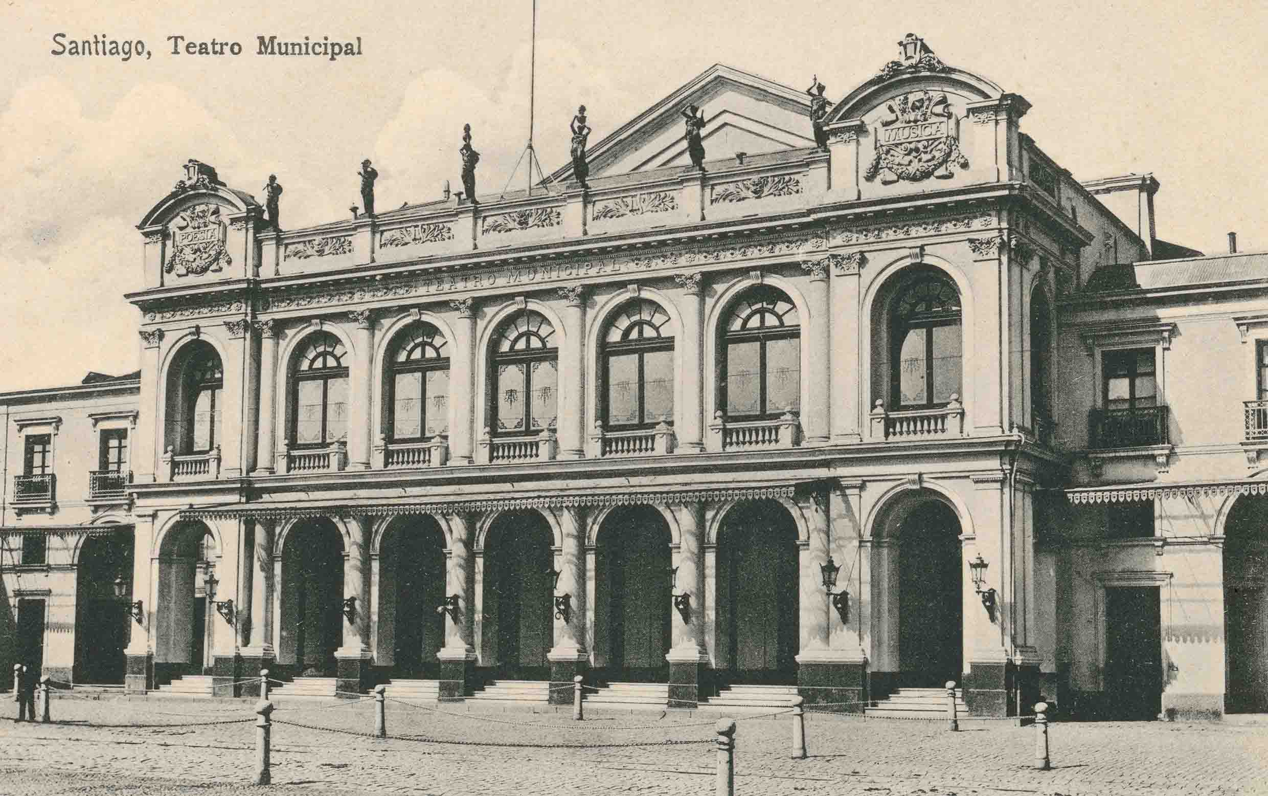Teatro Municipal de Santiago ca. 1920