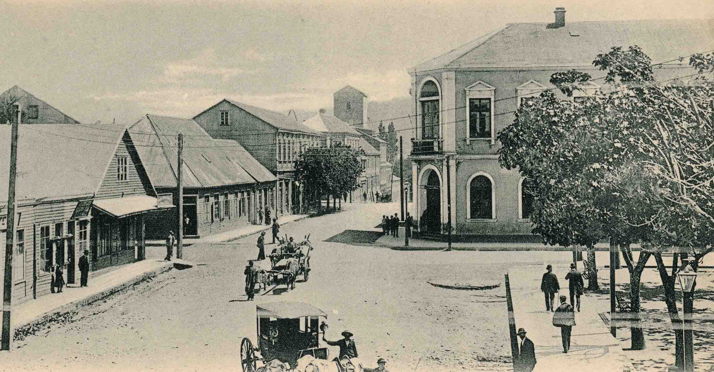 Plaza de Valdivia en 1906