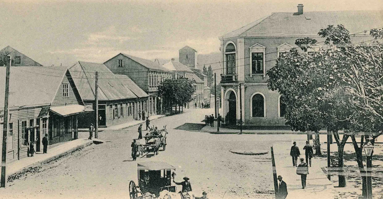 Plaza de Valdivia en 1906