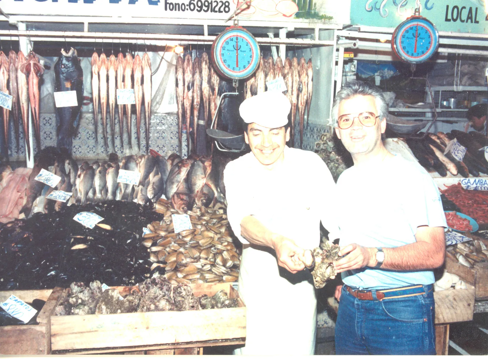 Mercado Central de Santiago en 1980
