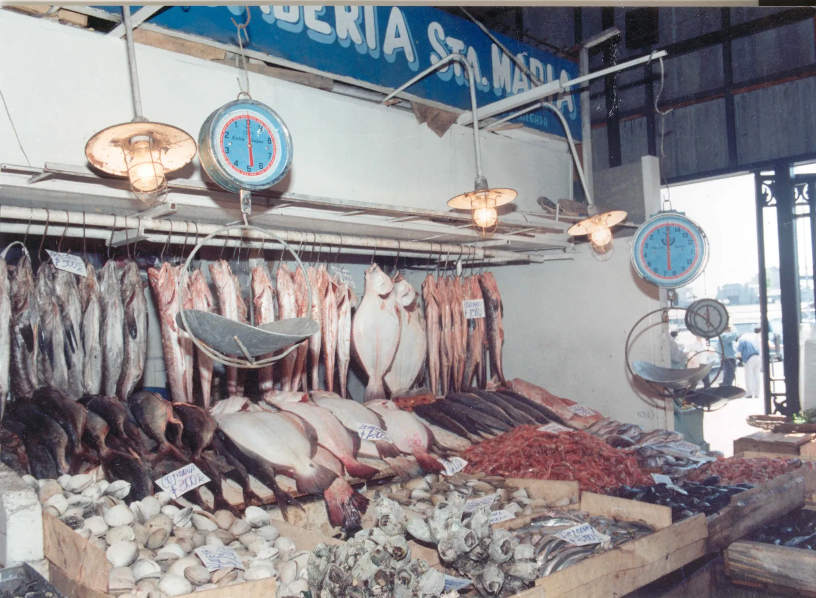 Mercado Central de Santiago en 1980