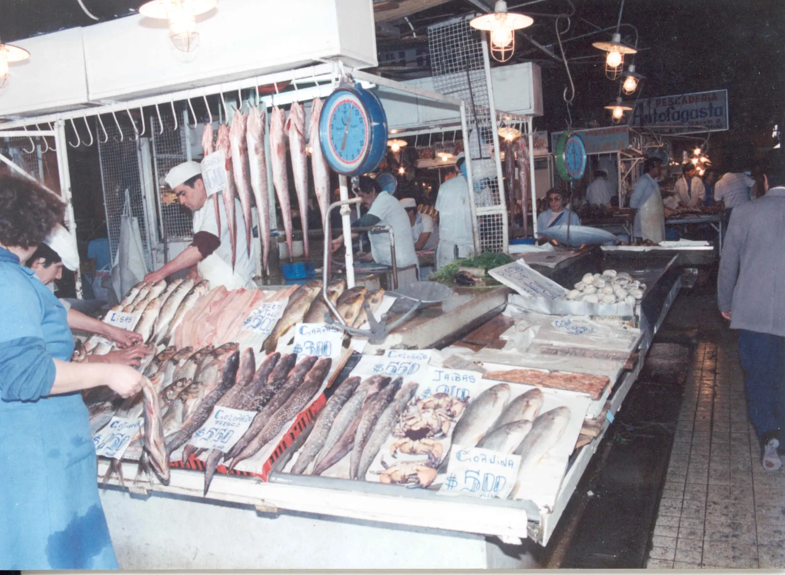 Mercado Central de Santiago en 1980