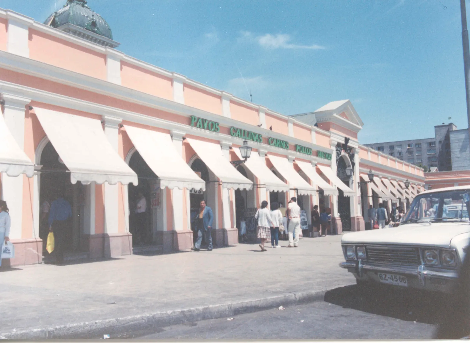 Mercado Central de Santiago en 1980