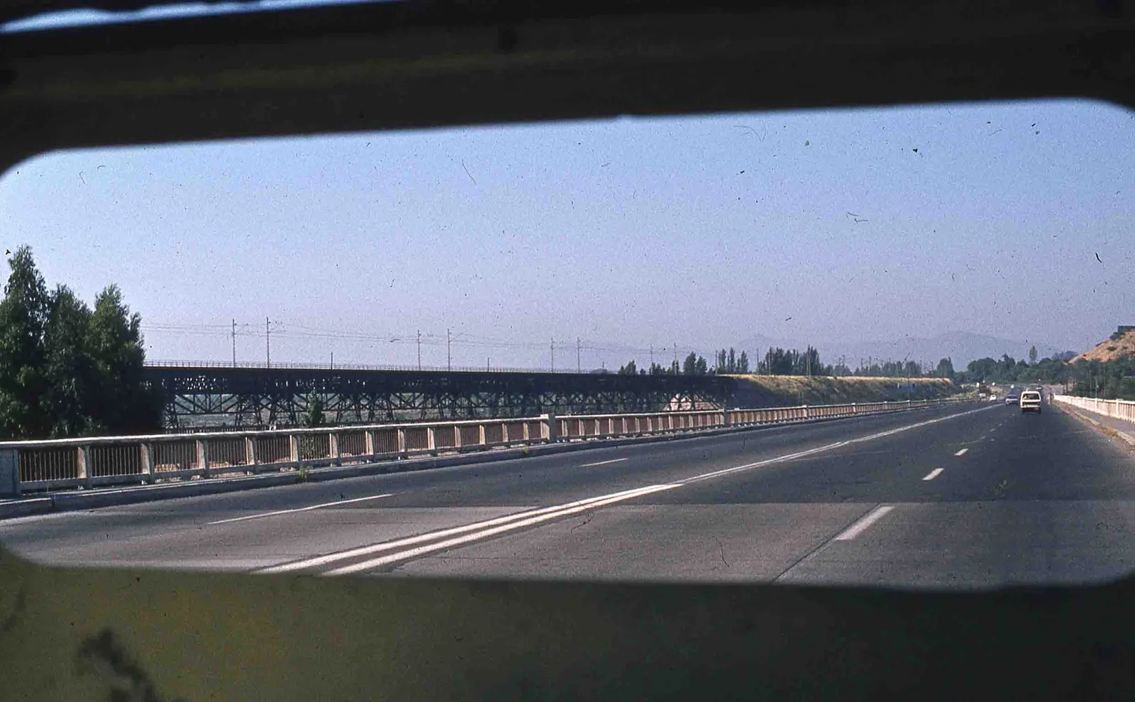 Puente sobre Río Maipo en los 80