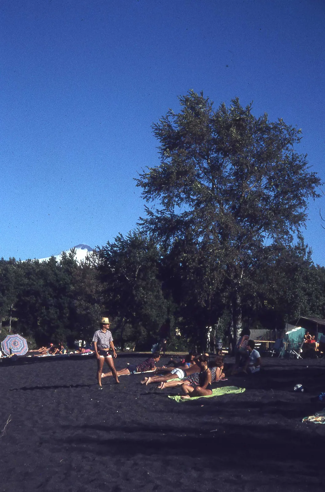 Playa de Pucón a finales de los 70