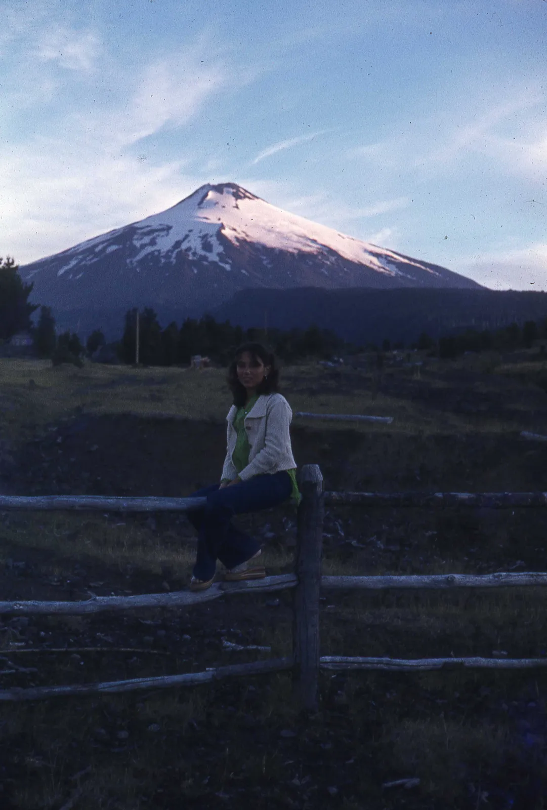Volcán Villarrica en los 70