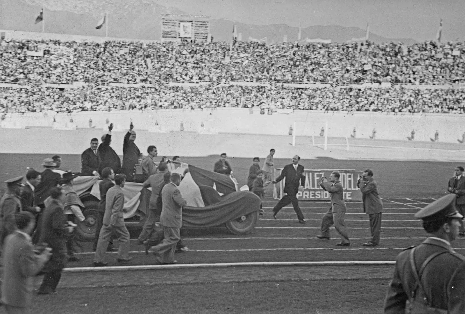 Campaña Alessandri, Estadio Nacional, Santiago, 1946