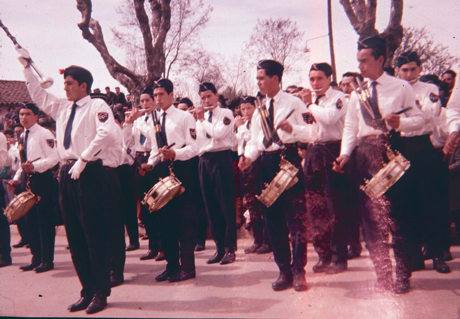 Desfile en Teno en los años 60