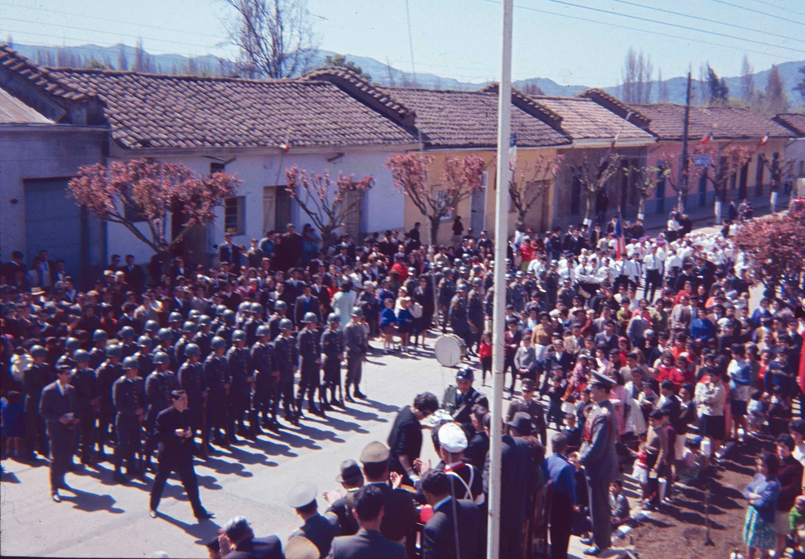 Desfile en Teno en los años 60