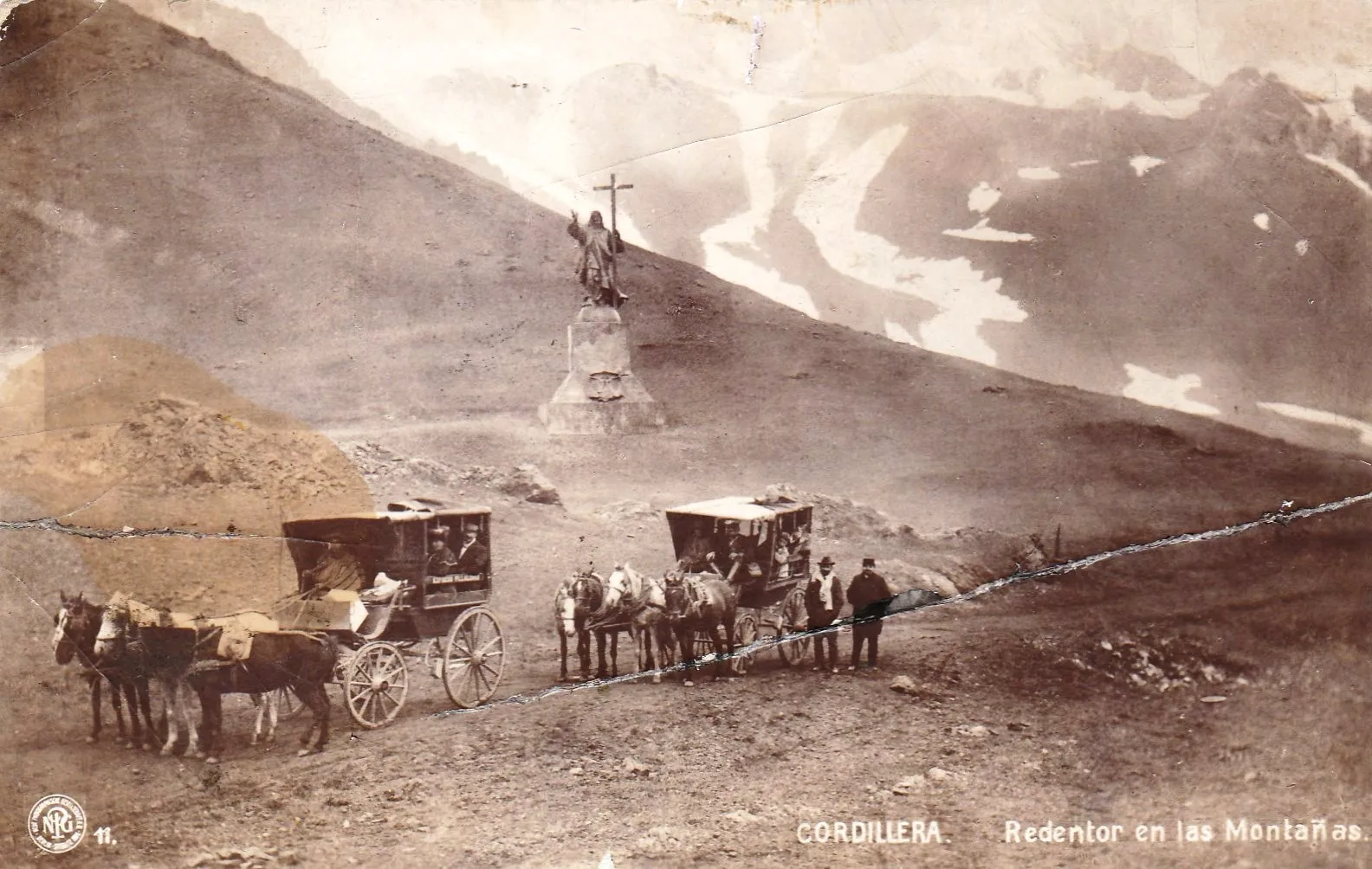 Cristo Redentor de Los Andes en 1910
