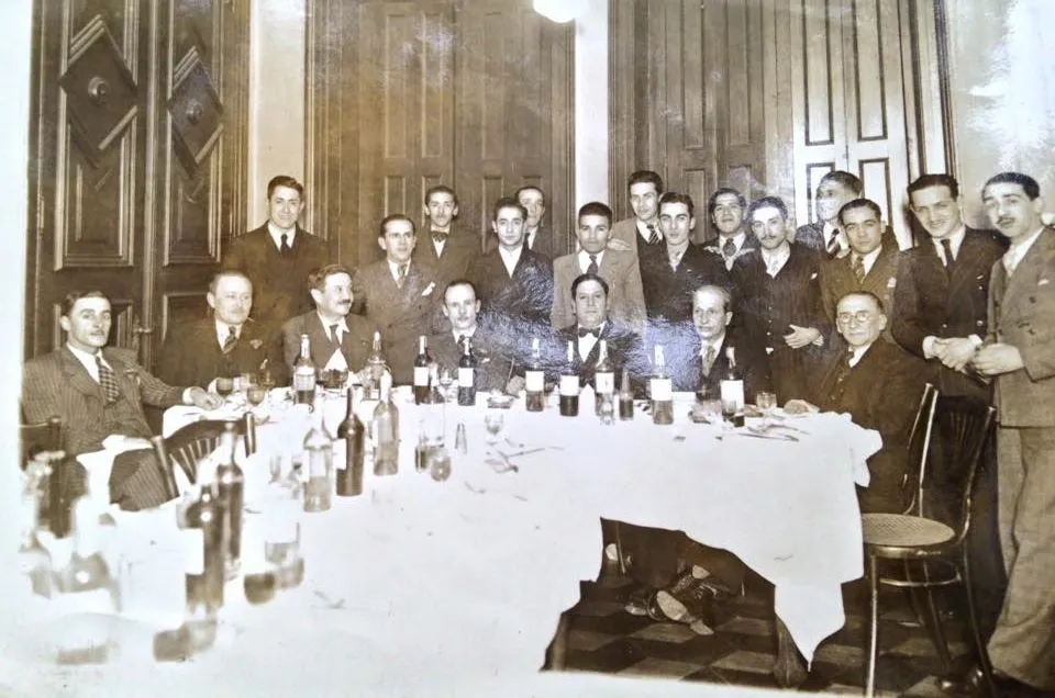 Funcionarios de ferrocarriles en 1936