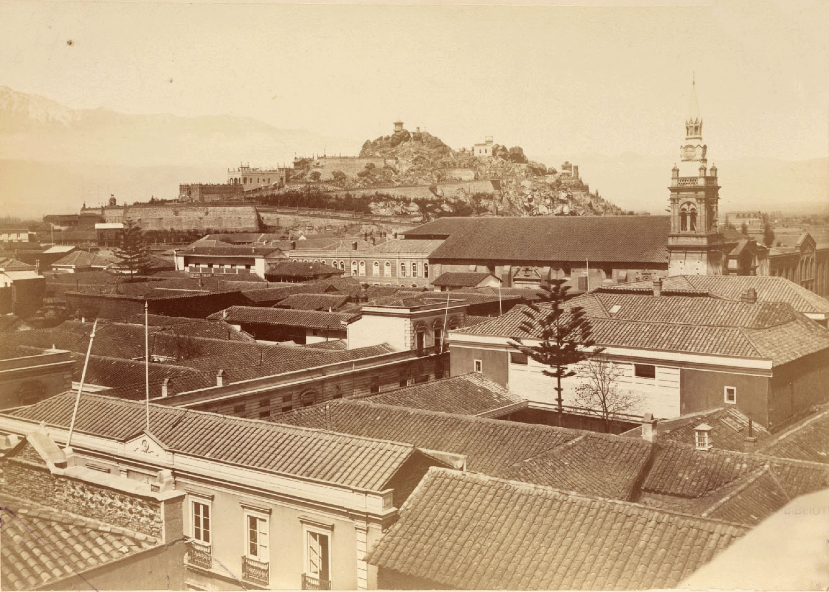 Vista General, Cerro Santa Lucía, 1874