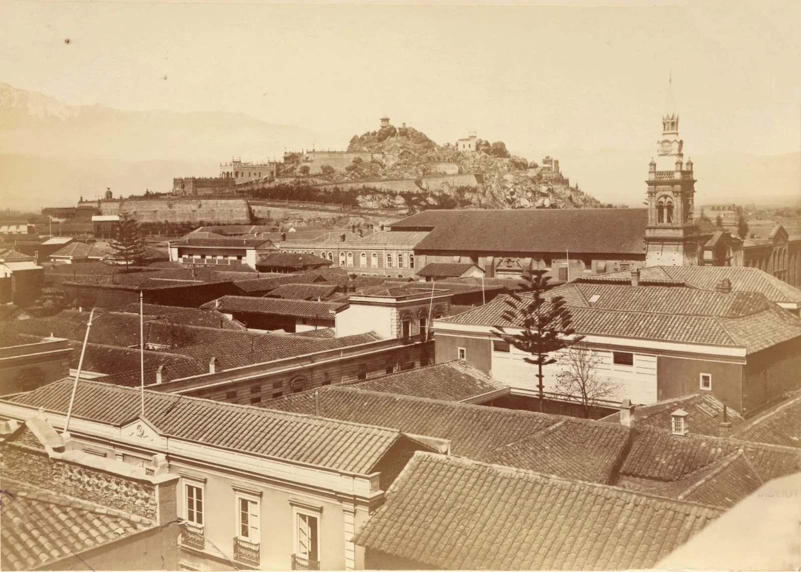 Vista General, Cerro Santa Lucía, 1874