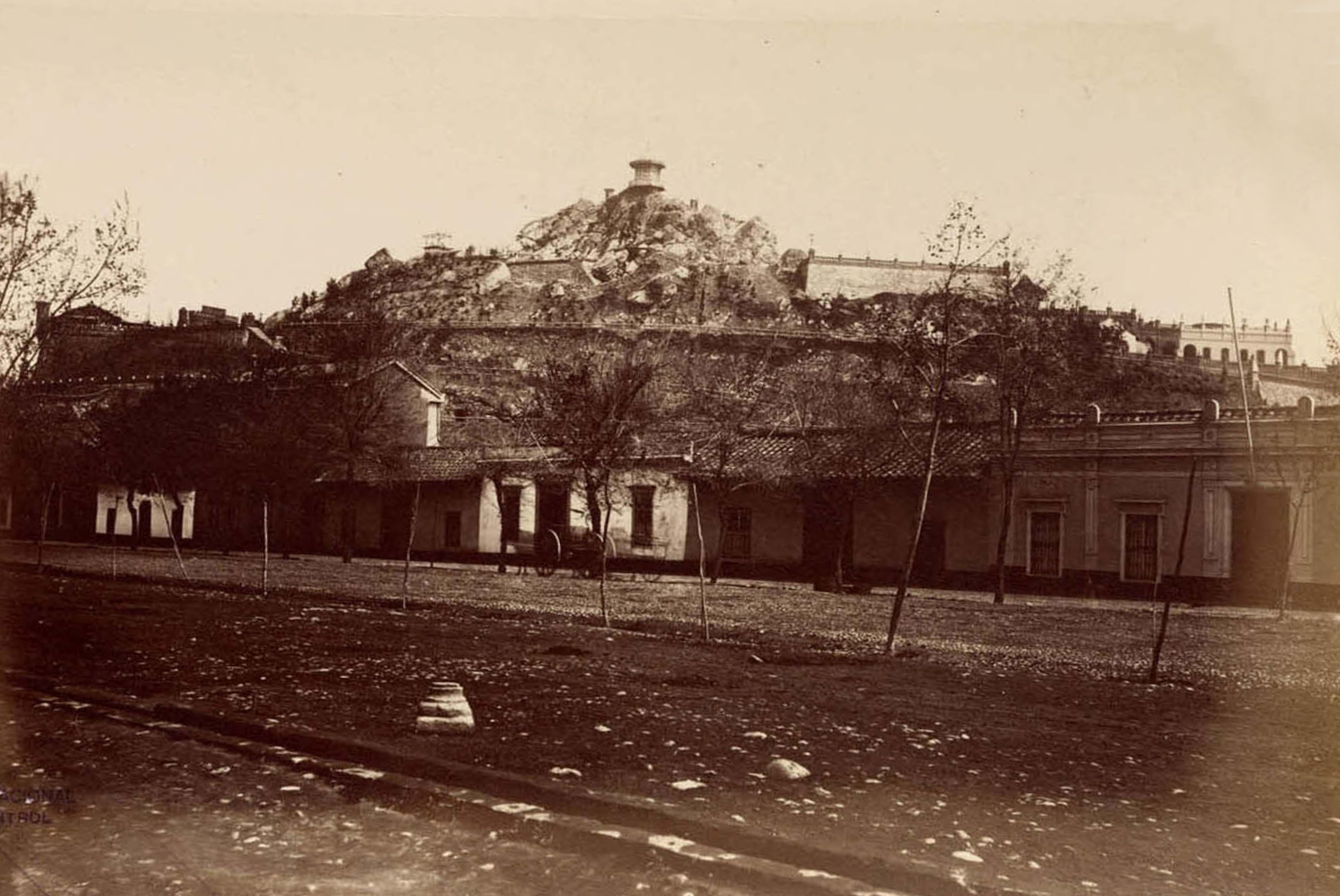 Cerro Santa Lucía, Julio de 1874