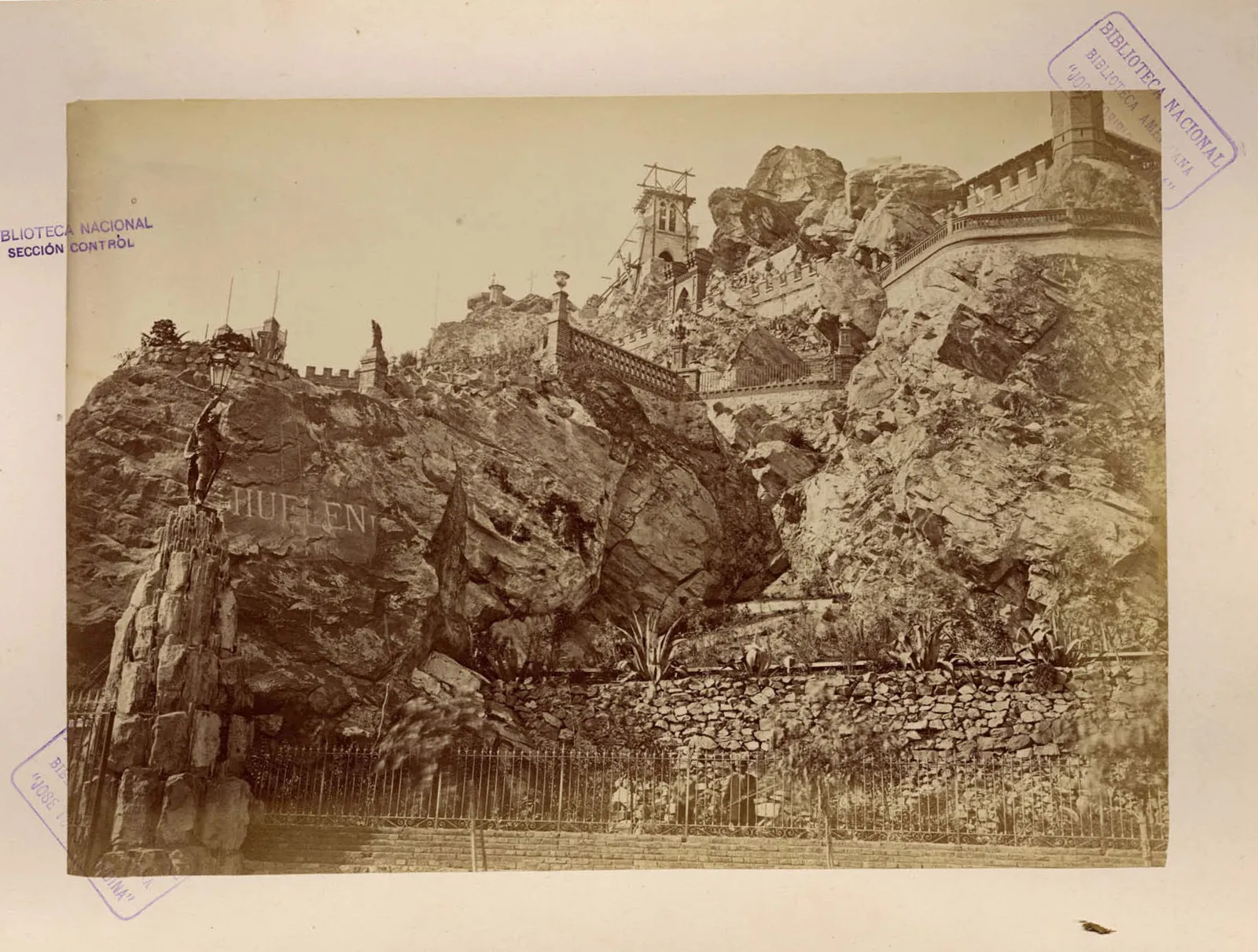 Balcón de Ustariz, Cerro Santa Lucía, 1874